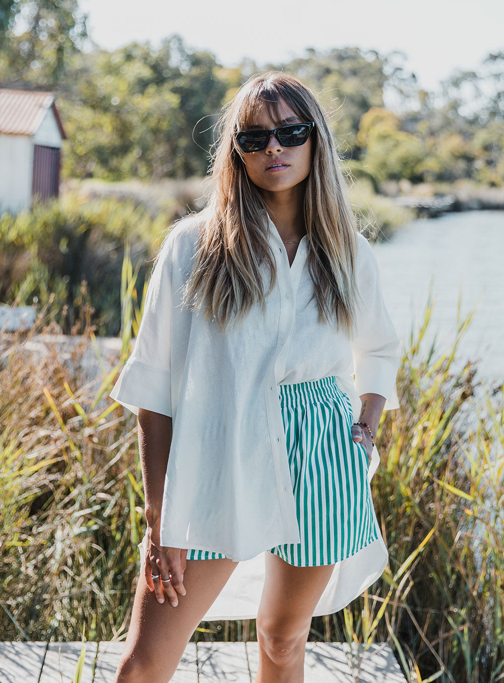 Amber Shirt-White