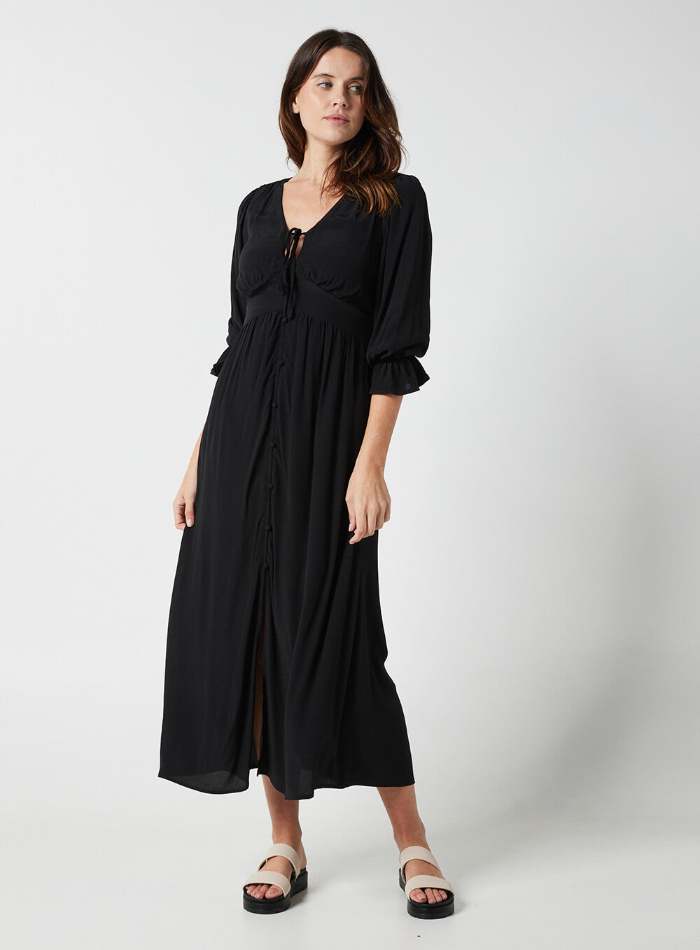 Evangeline Dress-Black