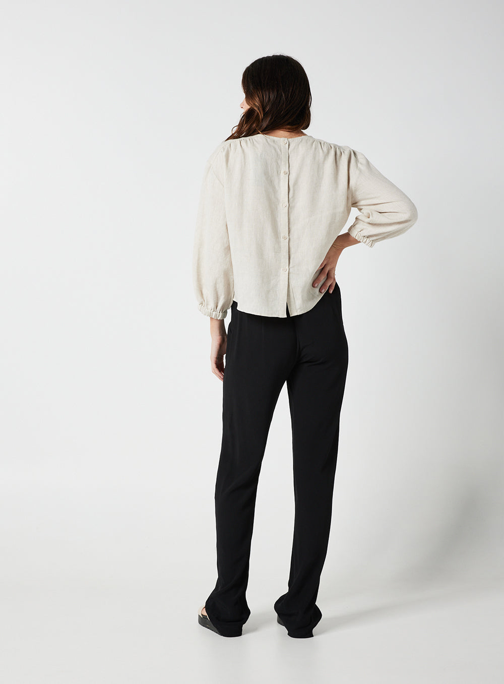 Freya Blouse-OATMEAL