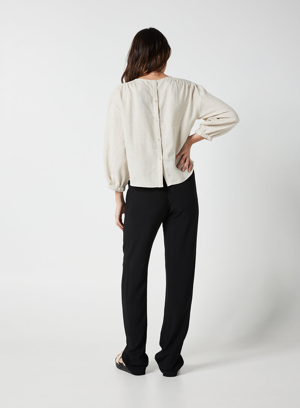 Freya Blouse-OATMEAL