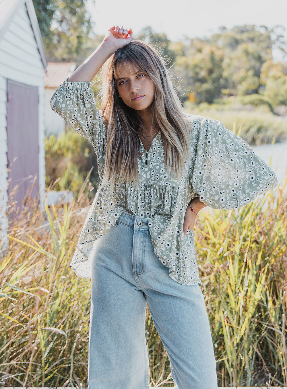 Piper Melody Top-SAGE