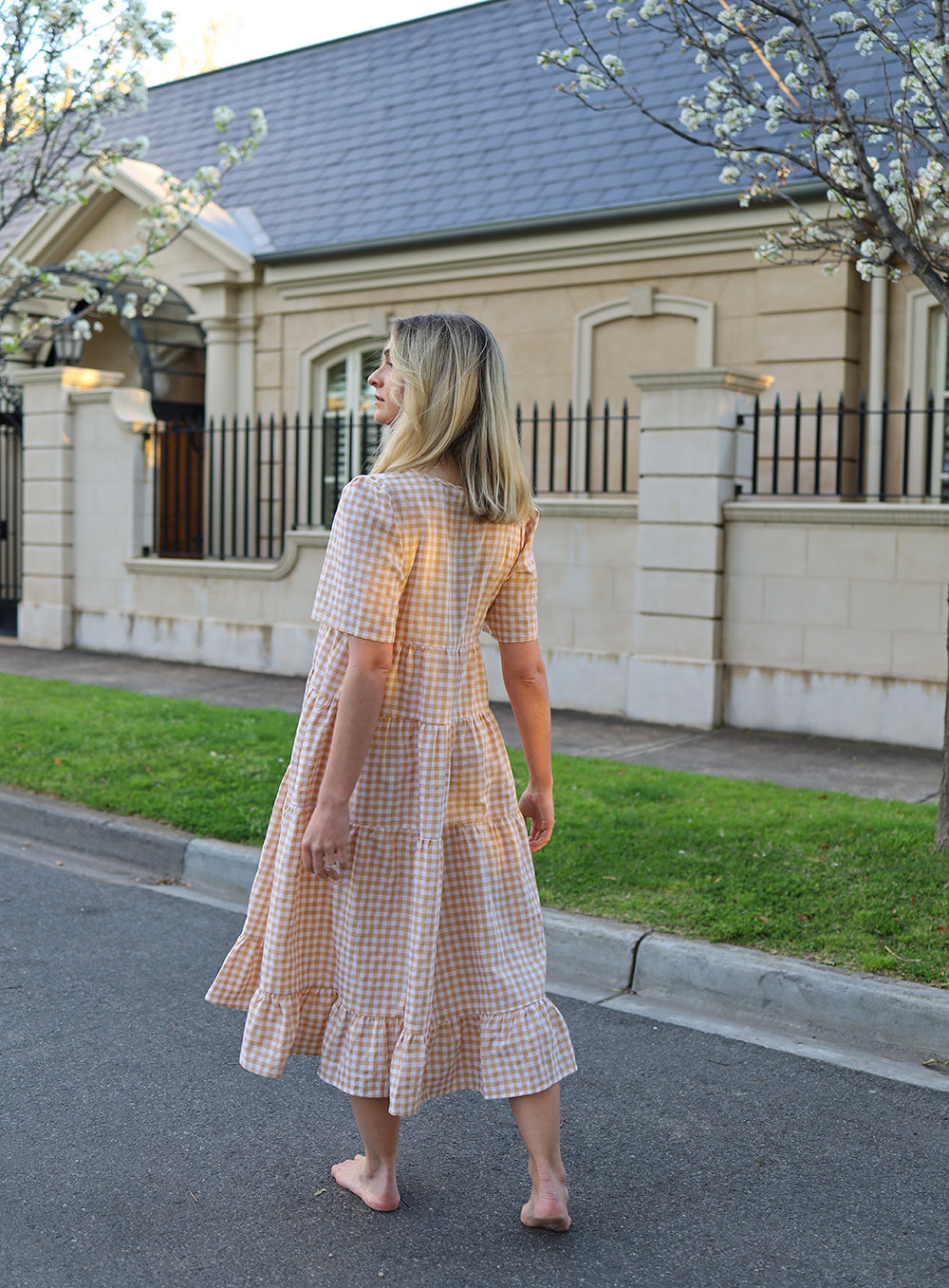 Sophia Dress-LATTE