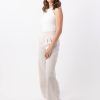 The Alice Pant in oatmeal is a full length pant made in 100% premium flax linen with 2 front pleats, 2 side pockets, belt loops and an invisible zip at the back. 