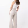The Alice Pant in oatmeal is a full length pant made in 100% premium flax linen with 2 front pleats, 2 side pockets, belt loops and an invisible zip at the back. 