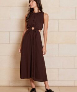 Bella Dress-CHOCOLATE