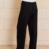 The Chloe Cupro pant features cupro and viscose blended fabrication with a velvety soft handfeel that creates a draping look, a drawcord waistband, straight leg design with side pockets.