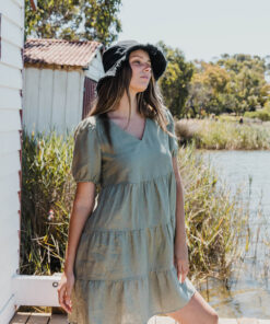 Harmony Dress-OLIVE