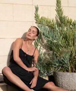 Hazel Cupro Cami-Black