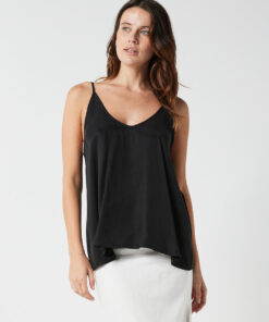 Imogen Cupro Cami-Black