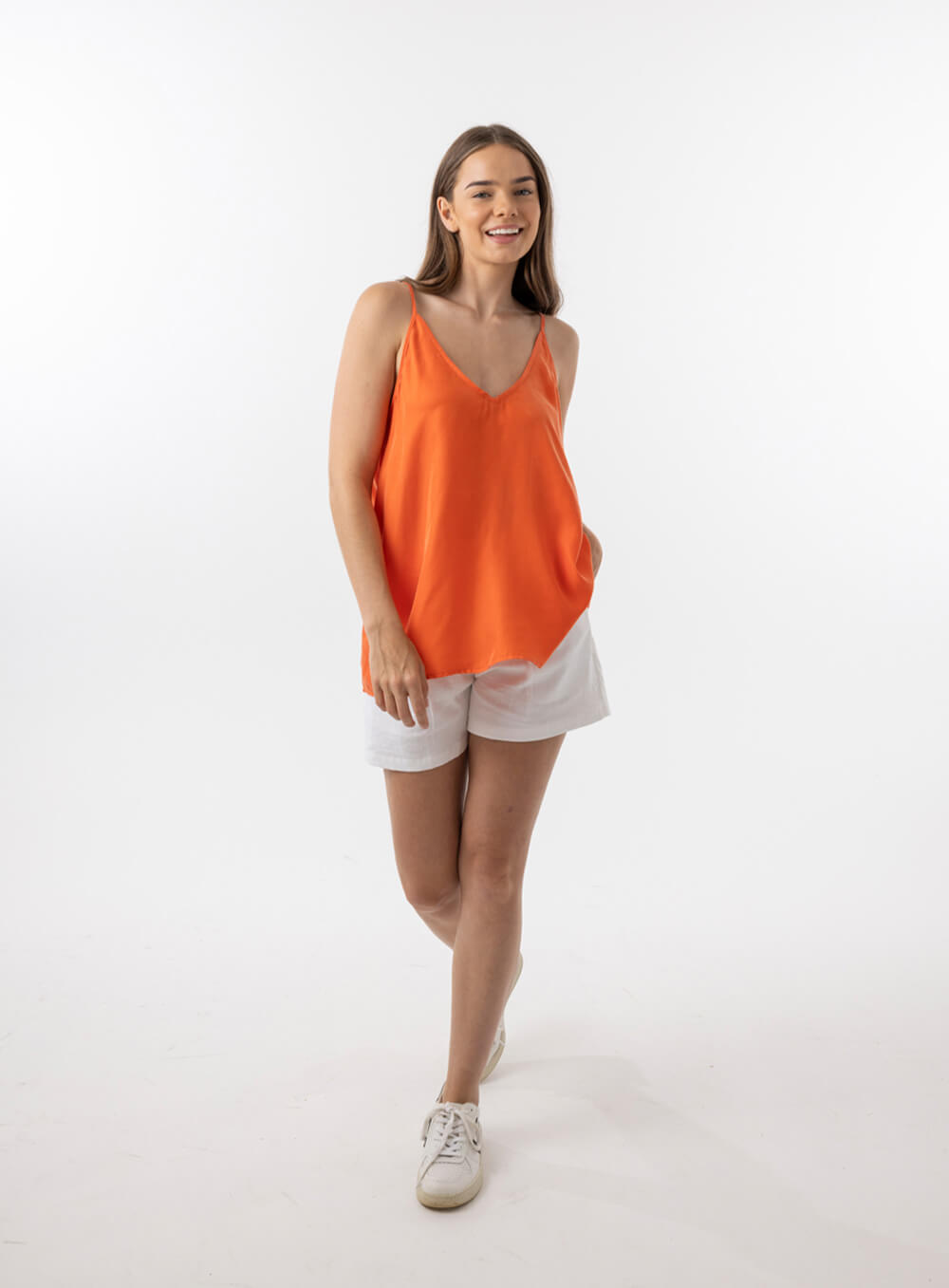 Imogen Cupro Cami-CORAL - Image 6