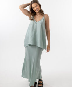 Imogen Cupro Cami-SAGE