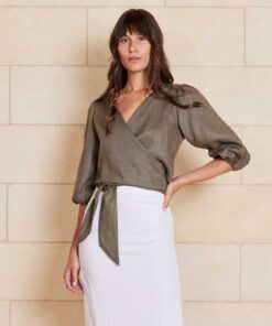 Ivy Blouse-KHAKI