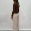 Lilith Long Sleeve Rib Top-CHOCOLATE
