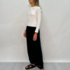 Lilith Long Sleeve Rib Top-White
