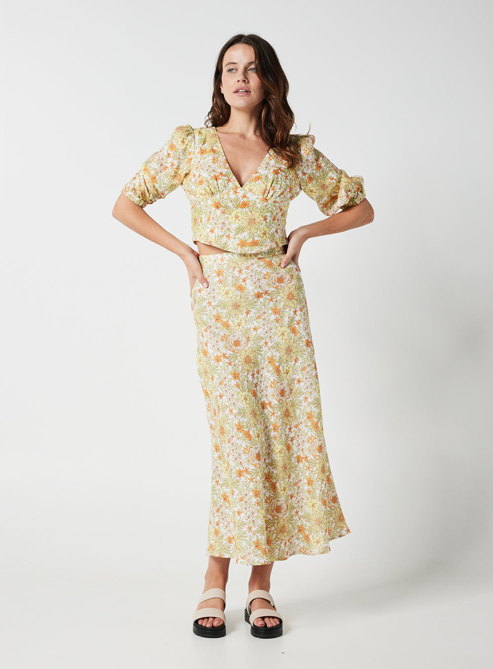 Ophelia Midi Skirt-MULTI - Image 4