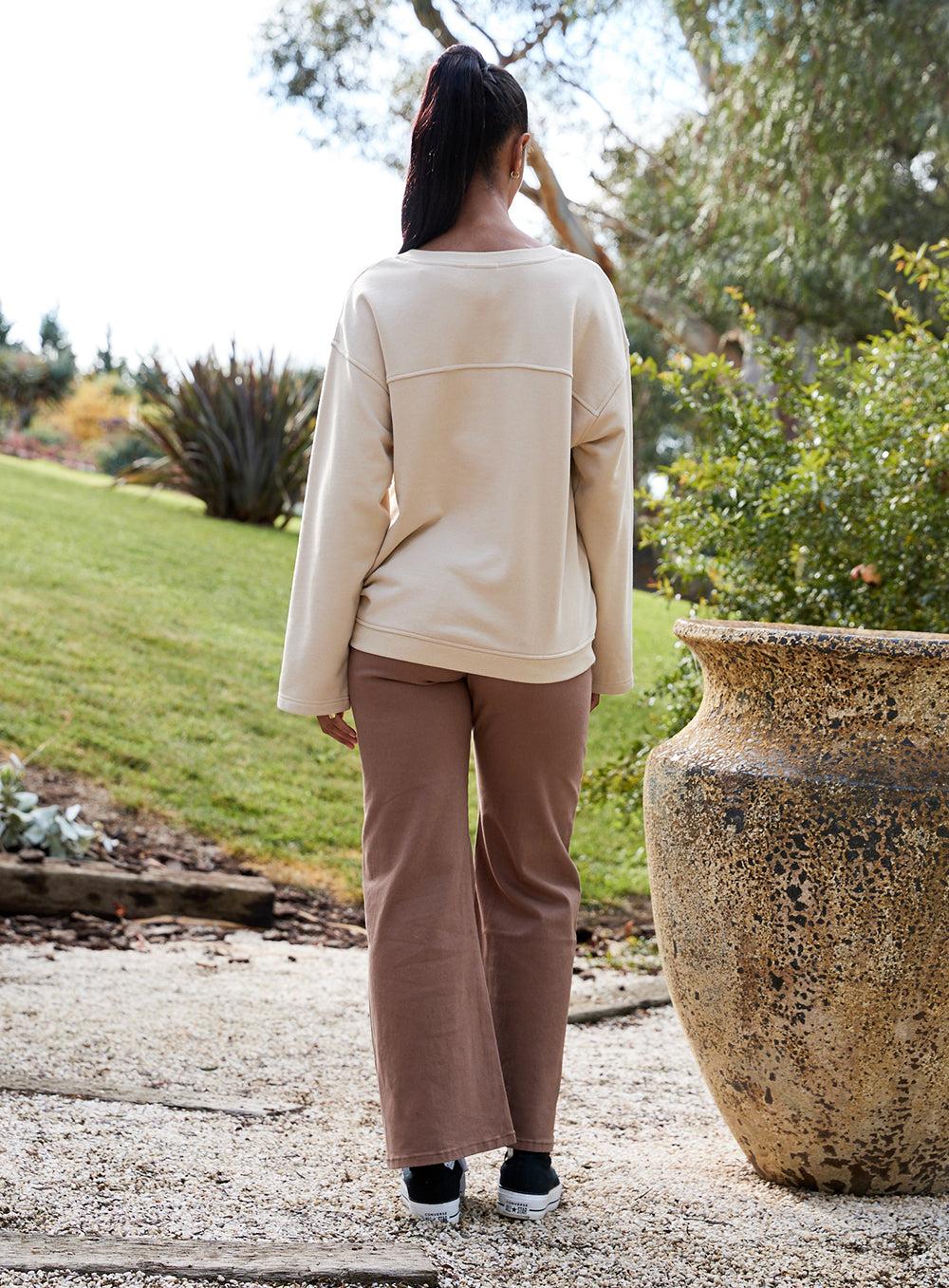 Remi Pullover Sweater-SAND - Image 7